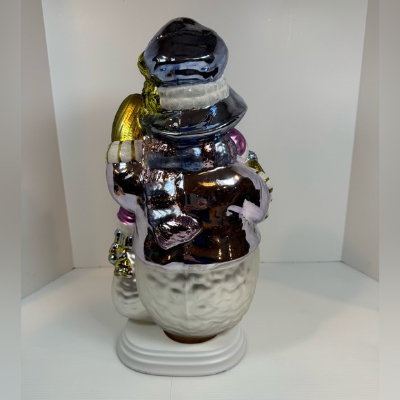 Christmas Snowman & Family Hand Blown Glass 18”Tall On Wood Base
Pre- owned - Picture 7 of 13